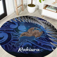 New Zealand Stewart Island Round Carpet Rakiura Kiwi Maori Glowing Sky
