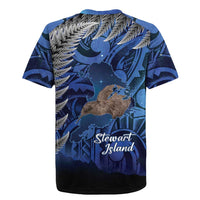 New Zealand Stewart Island Rugby Jersey Rakiura Kiwi Maori Glowing Sky