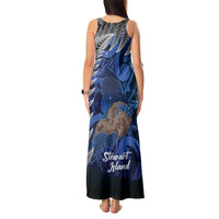 New Zealand Stewart Island Tank Maxi Dress Rakiura Kiwi Maori Glowing Sky