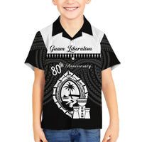 Guam Liberation Day Hawaiian Shirt Biba Guahan Chamorro 80th Anniversary - Black LT14 - Polynesian Pride