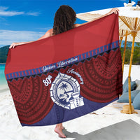Guam Liberation Day Sarong Biba Guahan Chamorro 80th Anniversary - Blue LT14 One Size 44 x 66 inches Blue - Polynesian Pride
