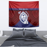 Guam Liberation Day Tapestry Biba Guahan Chamorro 80th Anniversary - Blue