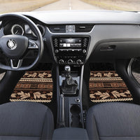 Black Samoa Siapo Teuila Flowers Car Mats