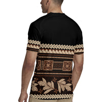 Black Samoa Siapo Teuila Flowers Rugby Jersey