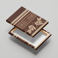Brown Samoa Siapo Teuila Flowers Canvas Wall Art