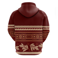 Red Samoa Siapo Teuila Flowers Hoodie LT14 - Polynesian Pride