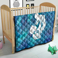Turquoise Polynesia Father's Day Quilt Dad You Are My Hero