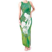 Green Polynesia Father's Day Tank Maxi Dress Dad You Are My Hero