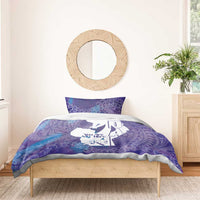 Purple Polynesia Father's Day Bedding Set Dad You Are My Hero