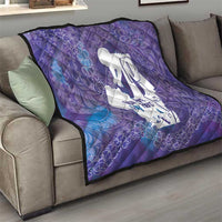 Purple Polynesia Father's Day Quilt Dad You Are My Hero