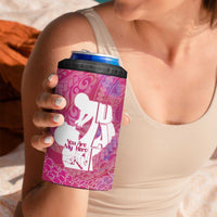 Pink Polynesia Father's Day 4 in 1 Can Cooler Tumbler Dad You Are My Hero