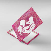 Pink Polynesia Father's Day Canvas Wall Art Dad You Are My Hero