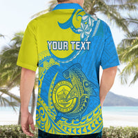 Personalised Palau Independence Day Hawaiian Shirt Happy 29th Anniversary Polynesian Hammerhead Shark LT14 - Polynesian Pride
