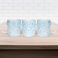 Blue New Zealand Puhoro Maori Tattoo Ceramic Mug