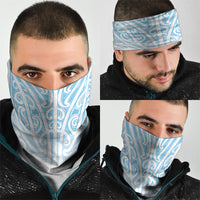 Blue New Zealand Puhoro Maori Tattoo Neck Gaiter