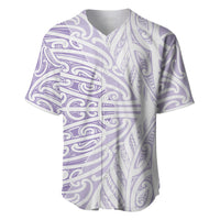 Purple New Zealand Puhoro Maori Tattoo Baseball Jersey