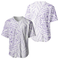 Purple New Zealand Puhoro Maori Tattoo Baseball Jersey
