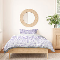 Purple New Zealand Puhoro Maori Tattoo Bedding Set