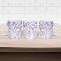 Purple New Zealand Puhoro Maori Tattoo Ceramic Mug