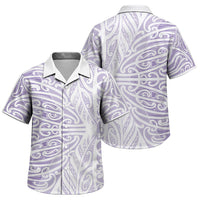 Purple New Zealand Puhoro Maori Tattoo Family Matching Mermaid Dress and Hawaiian Shirt LT14 Son's Shirt Purple - Polynesian Pride