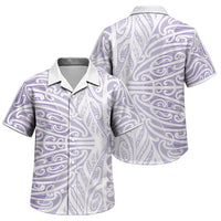 Purple New Zealand Puhoro Maori Tattoo Family Matching Tank Maxi Dress and Hawaiian Shirt LT14 Son's Shirt Purple - Polynesian Pride