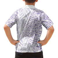 Purple New Zealand Puhoro Maori Tattoo Hawaiian Shirt