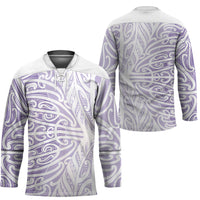 Purple New Zealand Puhoro Maori Tattoo Hockey Jersey