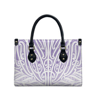 Purple New Zealand Puhoro Maori Tattoo Leather Bag