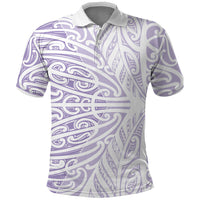 Purple New Zealand Puhoro Maori Tattoo Polo Shirt LT14 Purple - Polynesian Pride