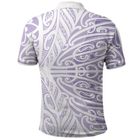 Purple New Zealand Puhoro Maori Tattoo Polo Shirt