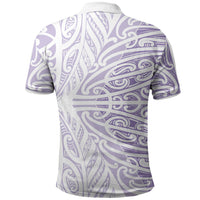 Purple New Zealand Puhoro Maori Tattoo Polo Shirt LT14 - Polynesian Pride