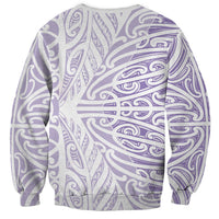 Purple New Zealand Puhoro Maori Tattoo Sweatshirt
