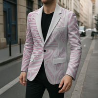 Pink New Zealand Puhoro Maori Tattoo Blazer