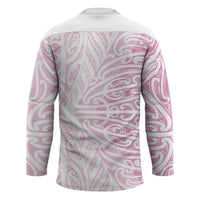 Pink New Zealand Puhoro Maori Tattoo Hockey Jersey