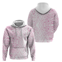 Pink New Zealand Puhoro Maori Tattoo Hoodie