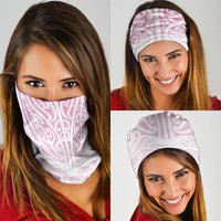 Pink New Zealand Puhoro Maori Tattoo Neck Gaiter