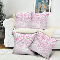 Pink New Zealand Puhoro Maori Tattoo Pillow Cover