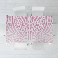 Pink New Zealand Puhoro Maori Tattoo Tablecloth