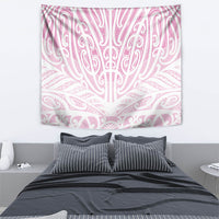 Pink New Zealand Puhoro Maori Tattoo Tapestry