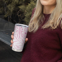 Pink New Zealand Puhoro Maori Tattoo Tumbler Cup