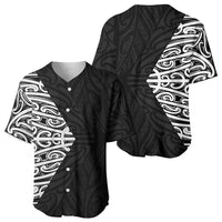 Black New Zealand Puhoro Maori Tattoo Baseball Jersey