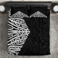 Black New Zealand Puhoro Maori Tattoo Bedding Set