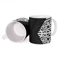 Black New Zealand Puhoro Maori Tattoo Ceramic Mug