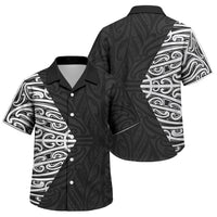 Black New Zealand Puhoro Maori Tattoo Family Matching Long Sleeve Bodycon Dress and Hawaiian Shirt LT14 Son's Shirt Black - Polynesian Pride