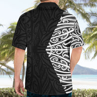 Black New Zealand Puhoro Maori Tattoo Hawaiian Shirt
