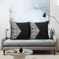 Black New Zealand Puhoro Maori Tattoo Pillow Cover