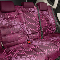 Pink Aloha Hawaii Back Car Seat Cover Hawaiian Kakau Ohia Lehua Lei - Polynesian Pride