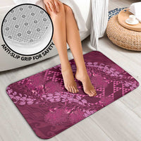 Pink Aloha Hawaii Bathroom Set Hawaiian Kakau Ohia Lehua Lei - Polynesian Pride