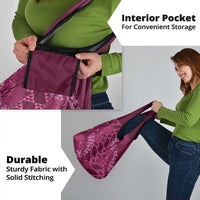 Pink Aloha Hawaii Grocery Bag Hawaiian Kakau Ohia Lehua Lei - Polynesian Pride