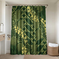 Green Aloha Hawaii Bathroom Set Hawaiian Kakau Ohia Lehua Lei - Polynesian Pride